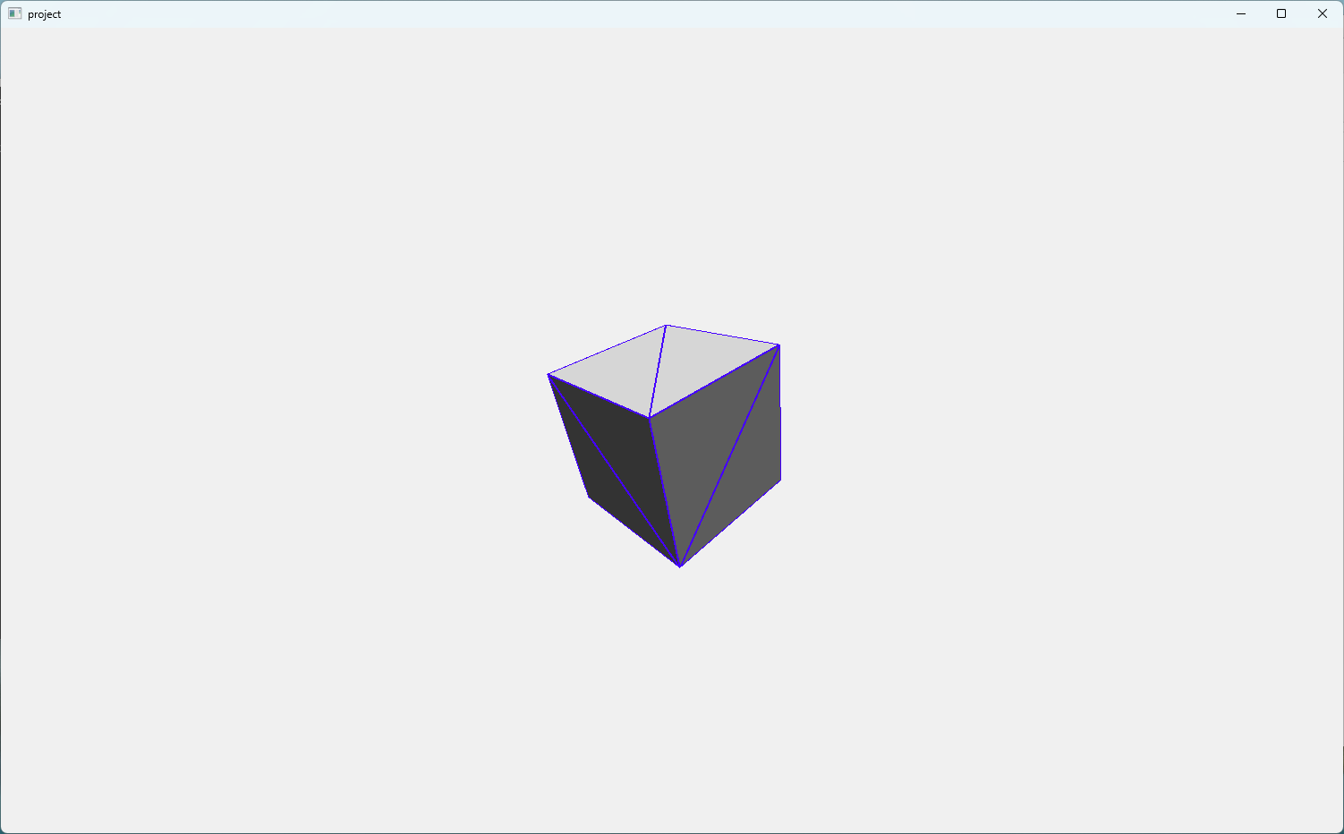 wireframe of cube